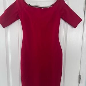 Off the shoulder Red Dress